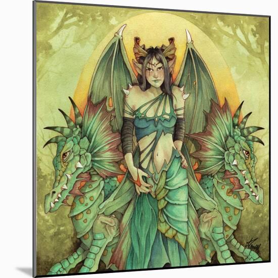 Dragon Queen-Linda Ravenscroft-Mounted Giclee Print