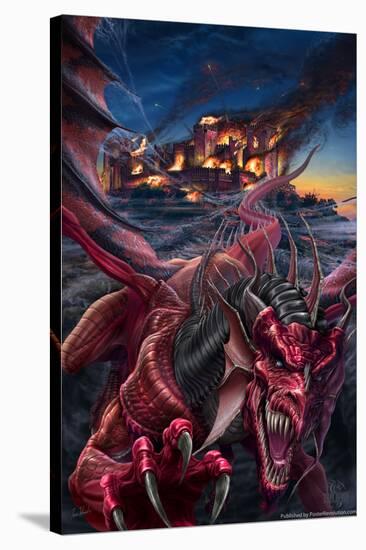 Dragon's Night-Tom Wood-Stretched Canvas