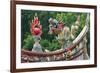 Dragon sculpture on the roof of a temple, Xiamen, Fujian Province, China-Keren Su-Framed Premium Photographic Print