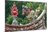 Dragon sculpture on the roof of a temple, Xiamen, Fujian Province, China-Keren Su-Mounted Premium Photographic Print