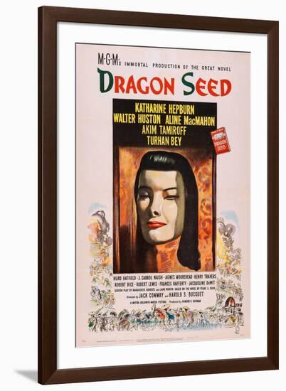 Dragon Seed, Katharine Hepburn, 1944-null-Framed Art Print