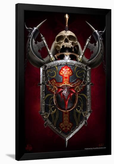 Dragon Shield-Tom Wood-Framed Poster