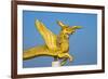 Dragon statue in Golden Temple, Chittagong Division, Bangladesh-Keren Su-Framed Photographic Print