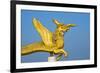 Dragon statue in Golden Temple, Chittagong Division, Bangladesh-Keren Su-Framed Photographic Print