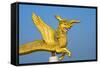 Dragon statue in Golden Temple, Chittagong Division, Bangladesh-Keren Su-Framed Stretched Canvas