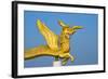 Dragon statue in Golden Temple, Chittagong Division, Bangladesh-Keren Su-Framed Photographic Print