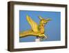 Dragon statue in Golden Temple, Chittagong Division, Bangladesh-Keren Su-Framed Photographic Print