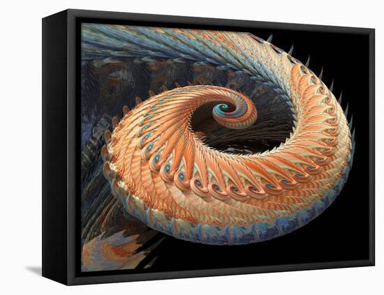 Dragon Tail Fractal-Laguna Design-Framed Stretched Canvas