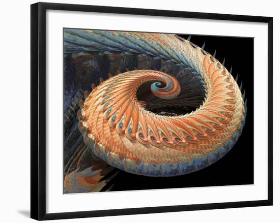 Dragon Tail Fractal-Laguna Design-Framed Photographic Print