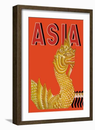 Dragon Temple of Siam-Frank Mcintosh-Framed Art Print