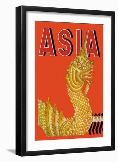 Dragon Temple of Siam-Frank Mcintosh-Framed Art Print