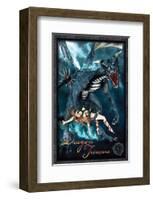 Dragon Treasure-null-Framed Art Print