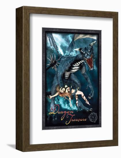 Dragon Treasure-null-Framed Art Print