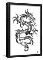 Dragon Types Text Poster-null-Framed Poster