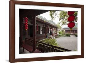 Dragon Well Green Tea Plantation near Hangzhou, Zhejiang province, China, Asia-Michael Snell-Framed Photographic Print