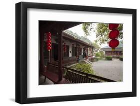 Dragon Well Green Tea Plantation near Hangzhou, Zhejiang province, China, Asia-Michael Snell-Framed Photographic Print