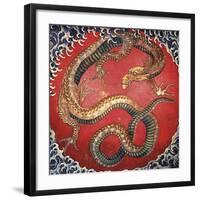 Dragon-Katsushika Hokusai-Framed Art Print