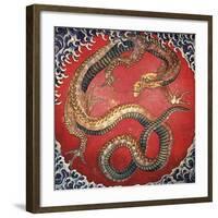 Dragon-Katsushika Hokusai-Framed Art Print