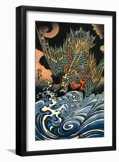 Dragon-Kuniyoshi Utagawa-Framed Giclee Print