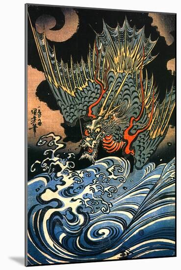 Dragon-Kuniyoshi Utagawa-Mounted Giclee Print