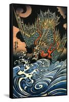 Dragon-Kuniyoshi Utagawa-Framed Stretched Canvas