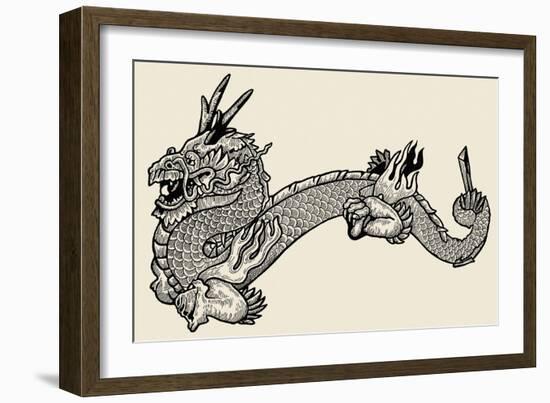 Dragon-null-Framed Giclee Print