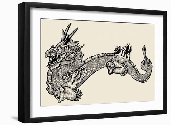Dragon-null-Framed Premium Giclee Print