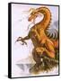 Dragon-English School-Framed Stretched Canvas