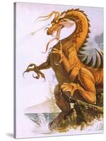 Dragon-English School-Stretched Canvas