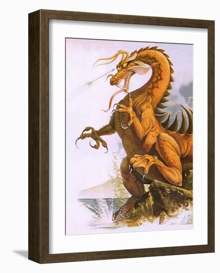 Dragon-English School-Framed Giclee Print