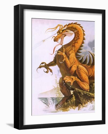 Dragon-English School-Framed Giclee Print