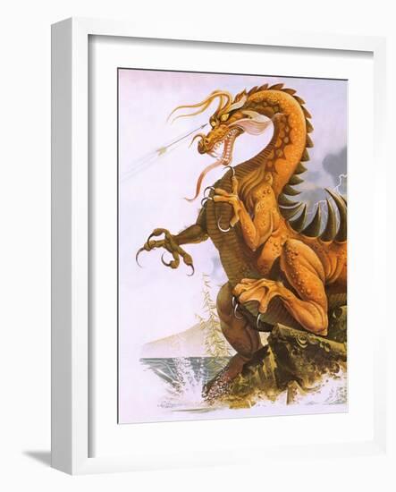 Dragon-English School-Framed Giclee Print