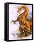 Dragon-English School-Framed Stretched Canvas