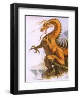 Dragon-English School-Framed Giclee Print