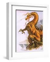 Dragon-English School-Framed Giclee Print