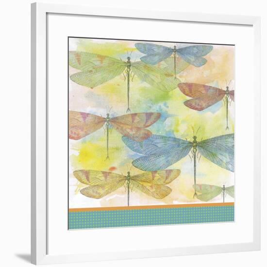 Dragonflies-Watercolor-C-Jean Plout-Framed Giclee Print