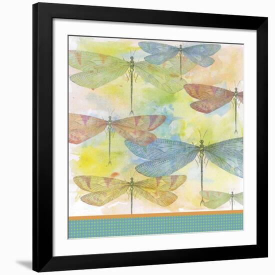 Dragonflies-Watercolor-C-Jean Plout-Framed Giclee Print