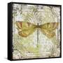 Dragonfly-A On Tin Tile-Jean Plout-Framed Stretched Canvas
