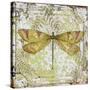 Dragonfly-A On Tin Tile-Jean Plout-Stretched Canvas