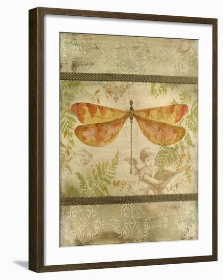 Dragonfly Among The Ferns-C-Jean Plout-Framed Giclee Print