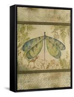 Dragonfly Among The Ferns-Jean Plout-Framed Stretched Canvas