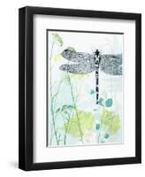 Dragonfly And The Healing Plant-Trudy Rice-Framed Art Print