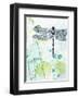 Dragonfly And The Healing Plant-Trudy Rice-Framed Art Print