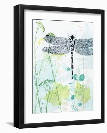 Dragonfly And The Healing Plant-Trudy Rice-Framed Art Print