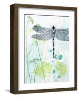 Dragonfly And The Healing Plant-Trudy Rice-Framed Art Print