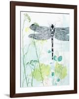 Dragonfly And The Healing Plant-Trudy Rice-Framed Art Print