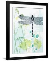 Dragonfly And The Healing Plant-Trudy Rice-Framed Art Print