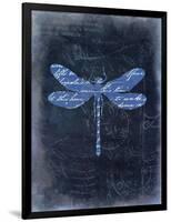 Dragonfly Blue 1-Kimberly Allen-Framed Art Print