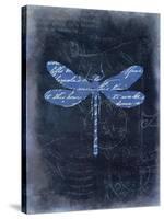 Dragonfly Blue 1-Kimberly Allen-Stretched Canvas