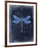 Dragonfly Blue 1-Kimberly Allen-Framed Art Print